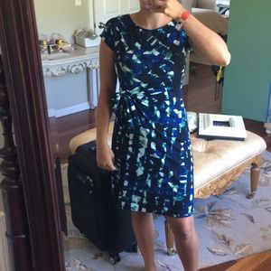 Short sleeve patterned Verona dress